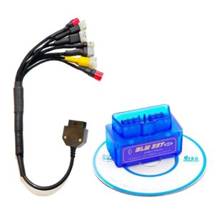 Mapout24 7 Coplar BS6-BS7 Bike OBD-II Scanning Cable for RE, Jawa Bike with ELM327 Scanner Code Readers V2.1 SMPL212