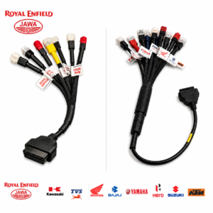 SMPL103 Multi Coupler 18 in 1 OBD-ll Base for BS6 / BS7 Scanning Cable for all Two Wheelar Bikes | Compatible With OBD-ll V519, V311 and V317 Scanners
