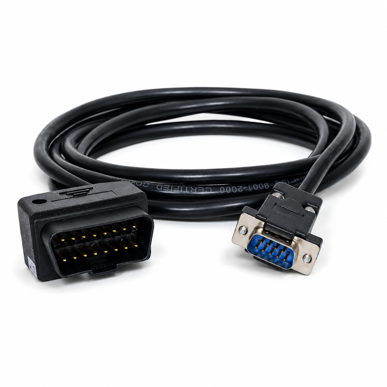 SMPL024 Mahindra (Python N0934-3253) OBD-ll 16 Pin Male to DB-9 Male Diagnostic Cable for Flashing, Re-programming, Real-time sensor monitoring