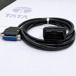 SMPL028 Tata Motors Cummins Inline 6 OBD-ll 16 Pin Male to DB-25 Female Diagnostic Cable for most heavy and medium-duty commercial vehicles