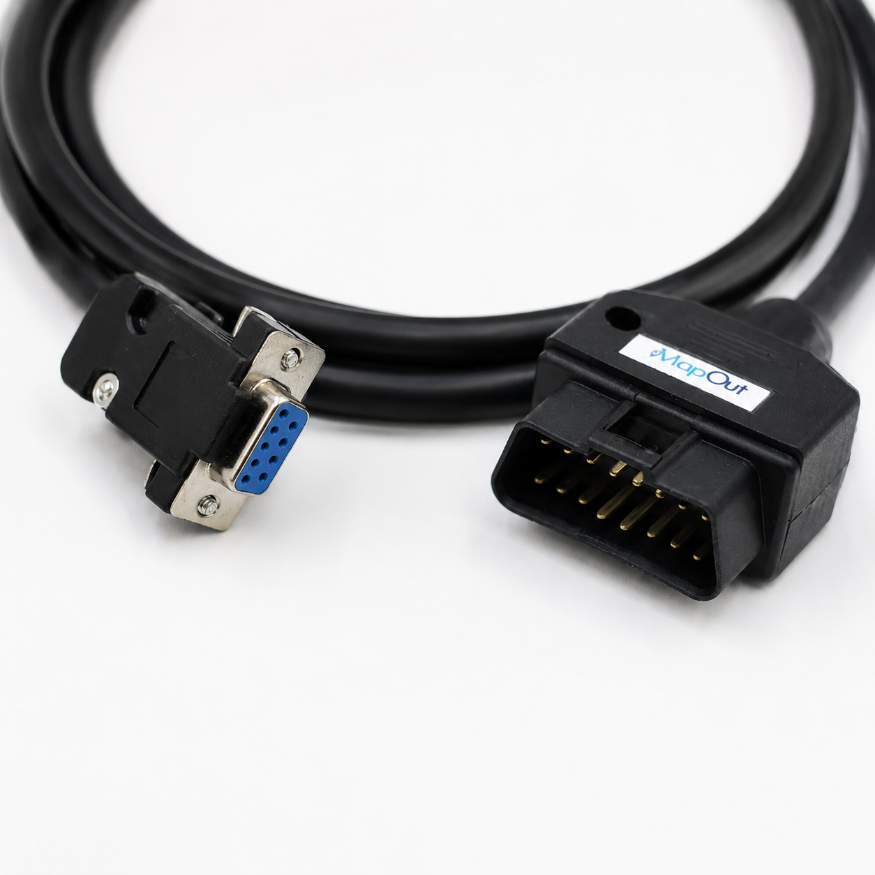 SMPL010 DiGi Scan OBD-ll 16 Pin Male to DB-9 Female Diagnostic Cable (Pragati Solutions) for Ashok Leyland (Dost), Force Motors (Tempo Traveller) & SML Isuzu