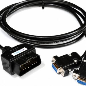 SMPL030 Tata Motors (3 Splitter) OBD-ll 16 Pin Male to DB-9 Female, DB-9 Female, DB-15 Male Diagnostic Cable for Intermediate and Light Commercial Vehicles and Buses