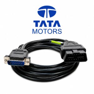 SMPL027 Tata Motors V Connect Plus / Garuda OBD-II 16 Pin Male to DB-15 Male Diagnostic Moulded Cable for Passenger Cars, Commercial Vehicles and Trucks