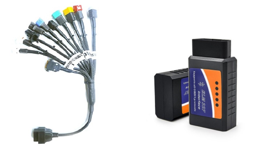 Bs6 OBD Cable 11 Types Universal Cables and Connectors Bike Scanner All Bike Two Wheeler & Four Wheeler OBD ELM 327 Scanner